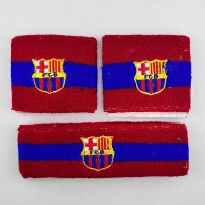 Набор напульсник и повязка на голову FC Barcelona GH-301