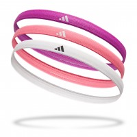 Повязки на голову Adidas Hairbands 3pk розовый, фиолетовый, белый Жен One Size ADAC-16198 (Оригинал)