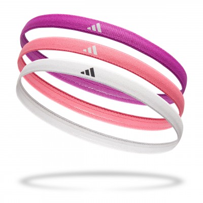 Повязки на голову Adidas Hairbands 3pk розовый, фиолетовый, белый Жен One Size ADAC-16198 (Оригинал)
