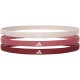 Повязки на голову Adidas Hairbands 3pk бордовый, розовый, бежевый One Size ADAC-16208 (Оригинал)
