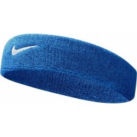 Повязка на голову Nike SWOOSH HEADBAND ROYAL BLUE/WHITE N.NN.07.402.OS (Оригинал)