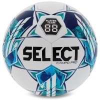 Мяч футбол Select FB Campo PRO №5 белый-бирюзовый 387456-931 (Оригинал)