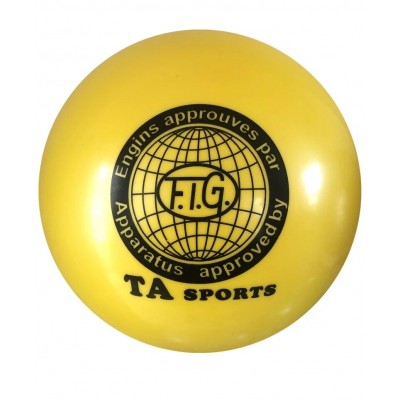 Мяч для художественной гимнастики 19 см Желтый