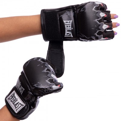 Перчатки для смешанных единоборств EVL MMA BO-3207-BK