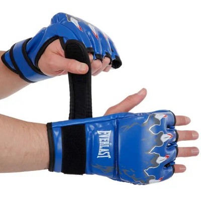 Перчатки для смешанных единоборств EVL MMA BO-3207-BL