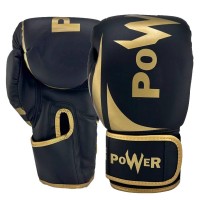 Перчатки боксерские Power 14oz GB-019-14-BGOLD