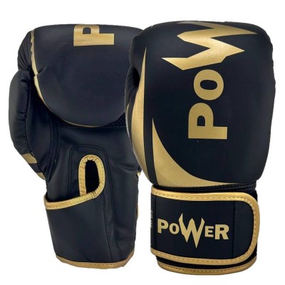 Перчатки боксерские Power 14oz GB-019-14-BGOLD