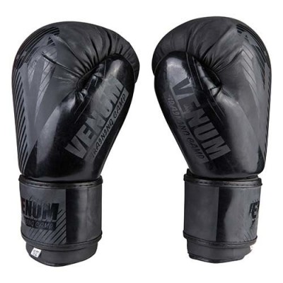 Перчатки боксерские Venum 10oz черный матовый 2955-12BK