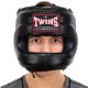 Шлем боксерский с бампером кожаный TWINS STEEL FRAME BO-0573 Черный S Шлем боксерский с бампером кожаный TWINS STEEL FRAME BO-0573 Черный S