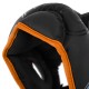 Шлем боксерский с полной защитой PVC TWN Черно-Оранжевый BO-9481OR   M