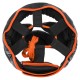 Шлем боксерский с полной защитой PVC TWN Черно-Оранжевый BO-9481OR   M