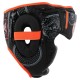 Шлем боксерский с полной защитой PVC TWN Черно-Оранжевый BO-9481OR   M