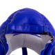 Шлем боксерский с бампером кожаный TWINS HGL10 Синий