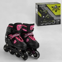 Ролики BEST ROLLER размер 31-34 черно-розовый