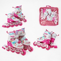 Ролики Best Roller размер 29-33 розово-белый 75504-S Ролики Best Roller размер 29-33 розово-белый 75504-S