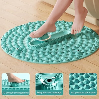 Коврик ортопедический массажный магнитный с массажным мячиком Gemini Sport MYG-4204 Фиолетовый