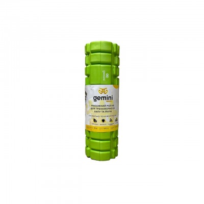 Роллер для занятий йогой и пилатесом Gemini GY-1999GR 30см*9,5см зеленый
