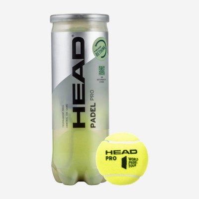 Мячи для падл-тенниса Head Padel Pro 3B (Оригинал) 575613