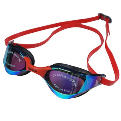 Очки для плавания Speedo ​​Fastskin Pure Focus Mirror красный, черный Уни OSFM 8-091026W