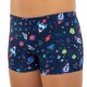 Плавки боксеры для мальчиков для плавания Планеты возраст 6-8 лет темно-синий-синий PL-2614 6 Плавки боксеры для мальчиков для плавания Планеты возраст 6-8 лет темно-синий-синий PL-2614 6