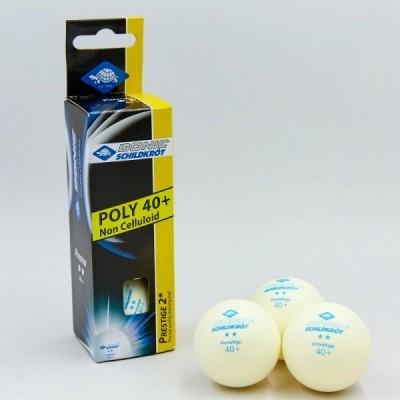 Шарики для настольного тенниса Donic Prestige 2* 40+ Шарики для настольного тенниса Donic Prestige 2* 40+