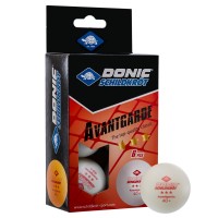 Шарики для настольного тенниса 6 штук DONIC AVANTGARDE 3*  белый 40+