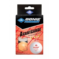 Шарики для настольного тенниса 6 штук DONIC AVANTGARDE 3*  Оранжевый 40+