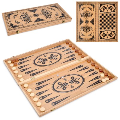 Набор шашки и нарды деревянные, размер 59.5х59.5см TD202367 Набор шашки и нарды деревянные, размер 59.5х59.5см TD202367