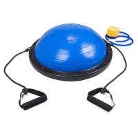 Полусфера для фитнеса с эспандерами BOSU Gemini GBS-200BL