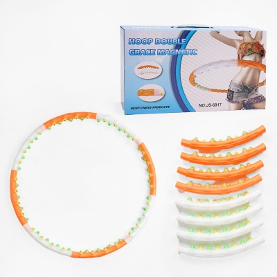Обруч массажный Хула Хуп Hula Hoop JS-6017 8 секций