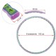 Обруч массажный Хула Хуп Hula Hoop JS-6019 8 секций