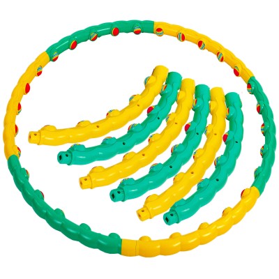 Обруч массажный Хула Хуп Hula Hoop COLOR BALL 0088-1 6 секций