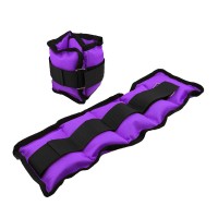 Утяжелители-манжеты песок по 1.5 кг черно-фиолетовый G8836-3