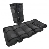 Утяжелители-манжеты песок по 2.5кг черный G8837-5