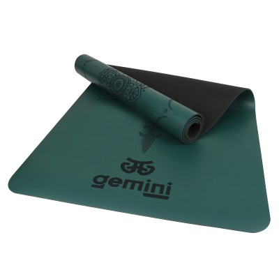 Коврик для йоги каучуковый полиуретан Pro Gemini 183см*68cm*5mm PUY-2899DGR