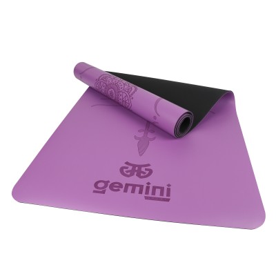 Коврик для йоги каучуковый полиуретан Pro Gemini 183см*68cm*5mm PUY-2899PUR