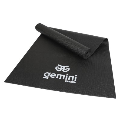 Коврик для фитнеса и йоги PVC Pro Gemini 183*61cm*4mm PVCY-4BK