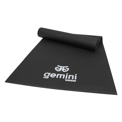 Коврик для фитнеса и йоги PVC Pro Gemini 183*61cm*6mm PVCY-6BK