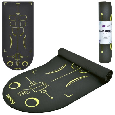 Коврик для фитнеса и йоги Profi Sport TPE 6мм GM-4590
