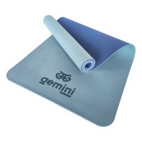 Коврик для фитнеса и йоги TPE+TC 6мм Gemini Pro GE-6LBL