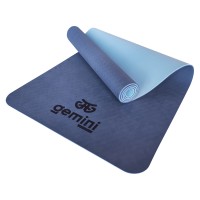 Коврик для фитнеса и йоги TPE+TC 6мм Gemini Pro GE-6BLLB