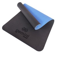 Коврик для фитнеса и йоги TPE+TC 6мм Gemini Pro GE-6BDBL