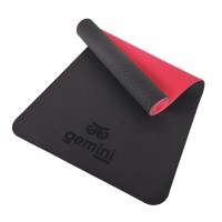 Коврик для фитнеса и йоги TPE+TC 6мм Gemini Pro GE-6BR