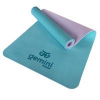 Коврик для фитнеса и йоги TPE+TC 6мм Gemini Pro GE-6LBLV