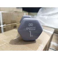 Гантель для фитнеса с виниловым покрытием 2шт по 1.0кг Gemini Sport GSD-1.0GRAY Гантель для фитнеса с виниловым покрытием 2шт по 1.0кг Gemini Sport GSD-1.0GRAY