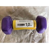 Гантель для фитнеса с виниловым покрытием 2шт по 1.0кг Gemini Sport GSD-1.0PUR Гантель для фитнеса с виниловым покрытием 2шт по 1.0кг Gemini Sport GSD-1.0PUR