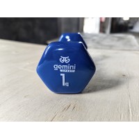 Гантель для фитнеса с виниловым покрытием 2шт по 1.0кг Gemini Sport GSD-1.0BL Гантель для фитнеса с виниловым покрытием 2шт по 1.0кг Gemini Sport GSD-1.0BL