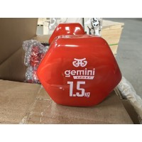 Гантель для фитнеса с виниловым покрытием 2шт по 1.5кг Gemini Sport GSD-1.5RED