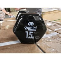 Гантель для фитнеса с виниловым покрытием 2шт по 1.5кг Gemini Sport GSD-1.5BK