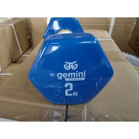 Гантель для фитнеса с виниловым покрытием 2шт по 2.0кг Gemini Sport GSD-2.0BL